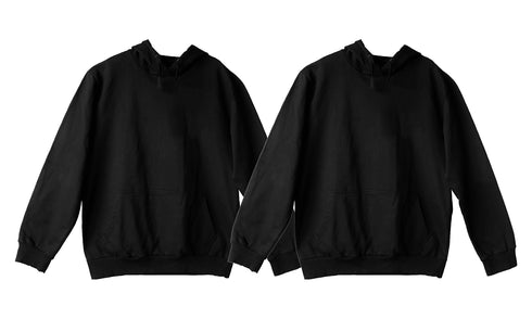 Aaramkhor Combo Gift Pack of 2 Hoodie Black Navy Blue Tshirts for Men