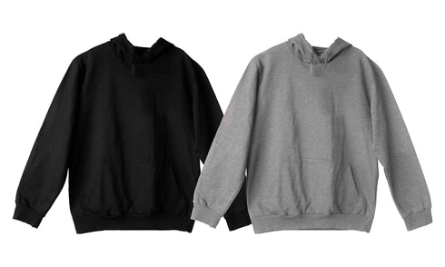 Aaramkhor Combo Gift Pack of 2 Hoodie Black Navy Blue Tshirts for Men