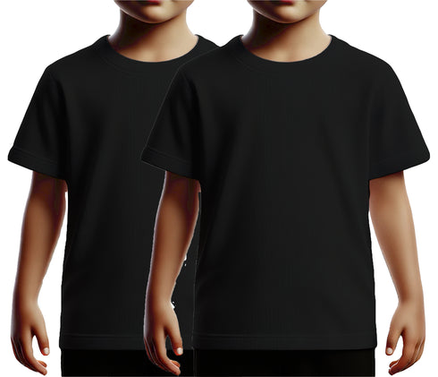 Aaramkhor Combo Gift Pack of 2 Kids Black Navy Blue Tshirts for Kids