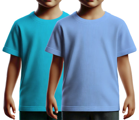 Aaramkhor Combo Gift Pack of 2 Kids Black Navy Blue Tshirts for Kids