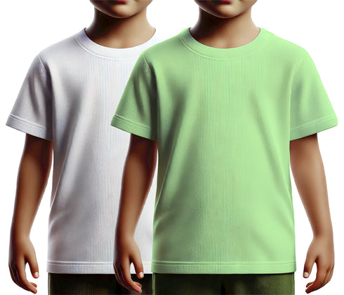 Aaramkhor Combo Gift Pack of 2 Kids Black Navy Blue Tshirts for Kids