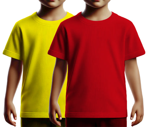 Aaramkhor Combo Gift Pack of 2 Kids Black Navy Blue Tshirts for Kids