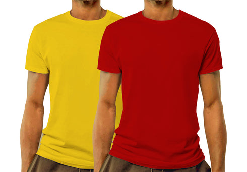 Aaramkhor Combo Gift Pack of 2 Model Men Black Navy Blue Tshirts for Men