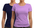 Aaramkhor Combo Gift Pack of 2 New women black navyblue Tshirts for Women