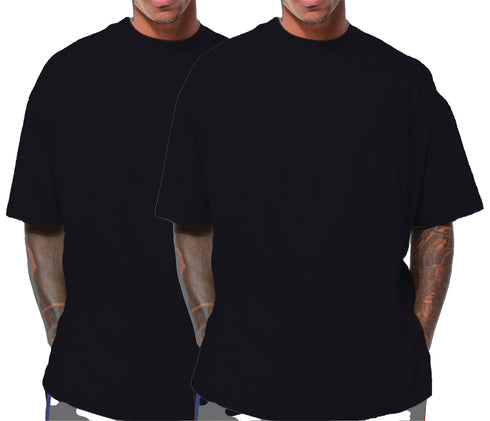 Aaramkhor Combo Gift Pack of 2 Oversized Black Navy Blue Tshirts for Men