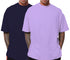 Aaramkhor Combo Gift Pack of 2 Oversized Black Navy Blue Tshirts for Men