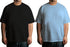 Aaramkhor Combo Gift Pack of 2 Plussize Black Navy Blue Tshirts for Men