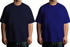 Aaramkhor Combo Gift Pack of 2 Plussize Black Navy Blue Tshirts for Men