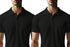 Aaramkhor Combo Gift Pack of 2 Polo Black Navy Blue Tshirts for Men