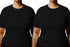 Aaramkhor Combo Gift Pack of 2 Womens Plussize Black Navy Blue Tshirts for Women