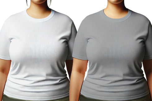 Aaramkhor Combo Gift Pack of 2 Womens Plussize Black Navy Blue Tshirts for Women