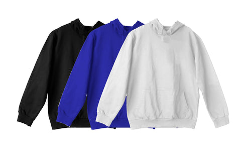 Aaramkhor Combo Gift Pack of 3 Hoodie Black Navy Blue Lavender Tshirts for Men