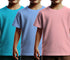 Aaramkhor Combo Gift Pack of 3 Kids Black Navy Blue Pista Green Tshirts for Kids