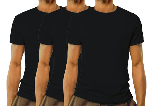 Aaramkhor Combo Gift Pack of 3 Model Men Black Navy Blue GreyMelange Tshirts for Men