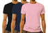 Aaramkhor Combo Gift Pack of 3 Model Men Black Navy Blue GreyMelange Tshirts for Men