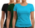 Aaramkhor Combo Gift Pack of 3 New women black navyblue babypink Tshirts for Women