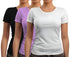 Aaramkhor Combo Gift Pack of 3 New women black navyblue babypink Tshirts for Women