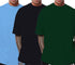 Aaramkhor Combo Gift Pack of 3 Oversized Baby Blue Black Bottle Green Tshirts for Men