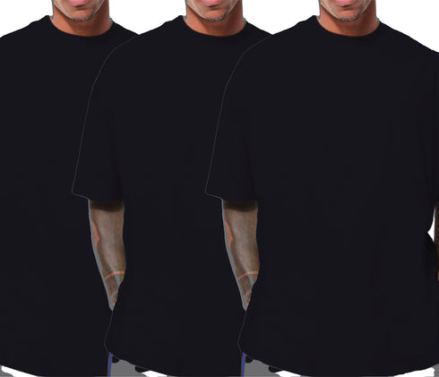 Aaramkhor Combo Gift Pack of 3 Oversized Baby Blue Black Bottle Green Tshirts for Men