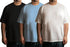 Aaramkhor Combo Gift Pack of 3 Plussize Black Navy Blue Grey Tshirts for Men