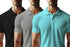 Aaramkhor Combo Gift Pack of 3 Polo Black Navy Blue Grey Tshirts for Men