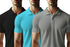 Aaramkhor Combo Gift Pack of 3 Polo Black Navy Blue Grey Tshirts for Men