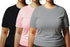 Aaramkhor Combo Gift Pack of 3 Womens Plussize Black Navy Blue Grey Tshirts for Women