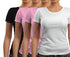Aaramkhor Combo Gift Pack of 4 New women black navyblue babypink white Tshirts for Women