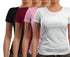 Aaramkhor Combo Gift Pack of 4 New women black navyblue babypink white Tshirts for Women