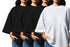 Aaramkhor Combo Gift Pack of 4 Womens_Oversized Black Navy Blue Grey White Tshirts for Women