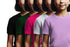 Aaramkhor Combo Gift Pack of 5 Girls_Tshirt Black Navy Blue Lavender White Lavender Tshirts for Kids