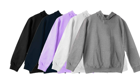 Aaramkhor Combo Gift Pack of 5 Hoodie Black Navy Blue Lavender White Grey Tshirts for Men