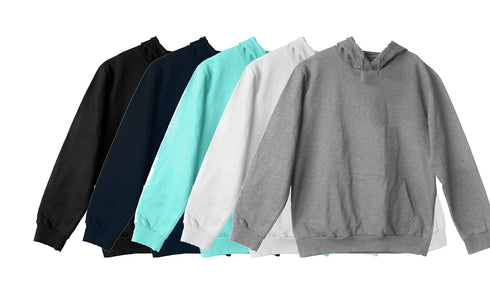 Aaramkhor Combo Gift Pack of 5 Hoodie Black Navy Blue Lavender White Grey Tshirts for Men