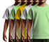 Aaramkhor Combo Gift Pack of 5 Kids Black Navy Blue Baby Blue White Pista Green Tshirts for Kids