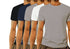 Aaramkhor Combo Gift Pack of 5 Model Men Black Navy Blue GreyMelange White GreyMelange Tshirts for Men