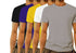 Aaramkhor Combo Gift Pack of 5 Model Men Black Navy Blue GreyMelange White GreyMelange Tshirts for Men