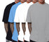Aaramkhor Combo Gift Pack of 5 Oversized Black Navy Blue Grey White Grey Tshirts for Men