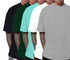 Aaramkhor Combo Gift Pack of 5 Oversized Black Navy Blue Grey White Grey Tshirts for Men