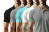 Aaramkhor Combo Gift Pack of 5 Polo Black Navy Blue Grey White Grey Tshirts for Men