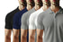 Aaramkhor Combo Gift Pack of 5 Polo Black Navy Blue Grey White Grey Tshirts for Men