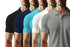 Aaramkhor Combo Gift Pack of 5 Polo Black Navy Blue Grey White Grey Tshirts for Men