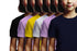 Aaramkhor Combo Gift Pack of 6 Girls_Tshirt Black Navy Blue Lavender White Lavender Navy Blue Tshirts for Kids