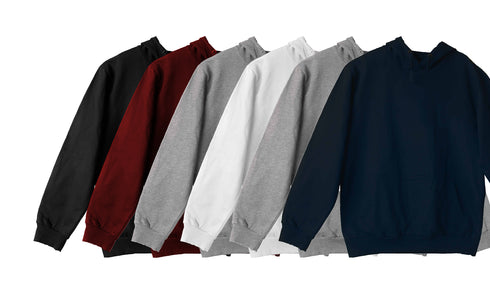 Aaramkhor Combo Gift Pack of 6 Hoodie Black Navy Blue Grey White Grey Navy Blue Tshirts for Men