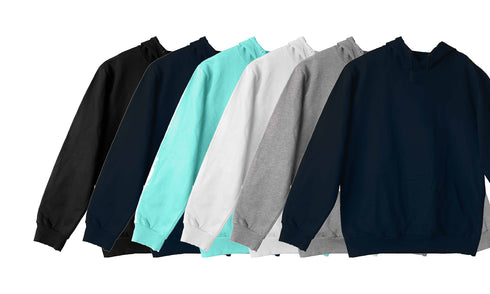 Aaramkhor Combo Gift Pack of 6 Hoodie Black Navy Blue Grey White Grey Navy Blue Tshirts for Men