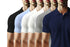 Aaramkhor Combo Gift Pack of 6 Polo Black Navy Blue Grey White Grey Navy Blue Tshirts for Men