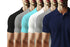 Aaramkhor Combo Gift Pack of 6 Polo Black Navy Blue Grey White Grey Navy Blue Tshirts for Men