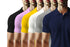Aaramkhor Combo Gift Pack of 6 Polo Black Navy Blue Grey White Grey Navy Blue Tshirts for Men