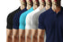 Aaramkhor Combo Gift Pack of 6 Polo Black Navy Blue Grey White Grey Navy Blue Tshirts for Men