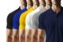 Aaramkhor Combo Gift Pack of 6 Polo Black Navy Blue Grey White Grey Navy Blue Tshirts for Men