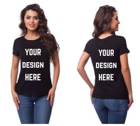 Design Your Own Women's Round Neck T-shirt